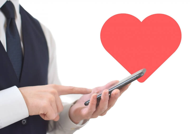 スマホとハート